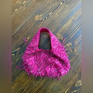 Hot Pink Beaded bag